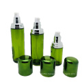 Empty 120ml 100ml 40ml Green Cosmetic Glass Bottle And 30g 50g Cream Jar